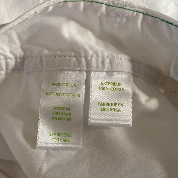 Lilly Pultizer Callahan white 100% cotton short front pockets  size 2 - Picture 9 of 9